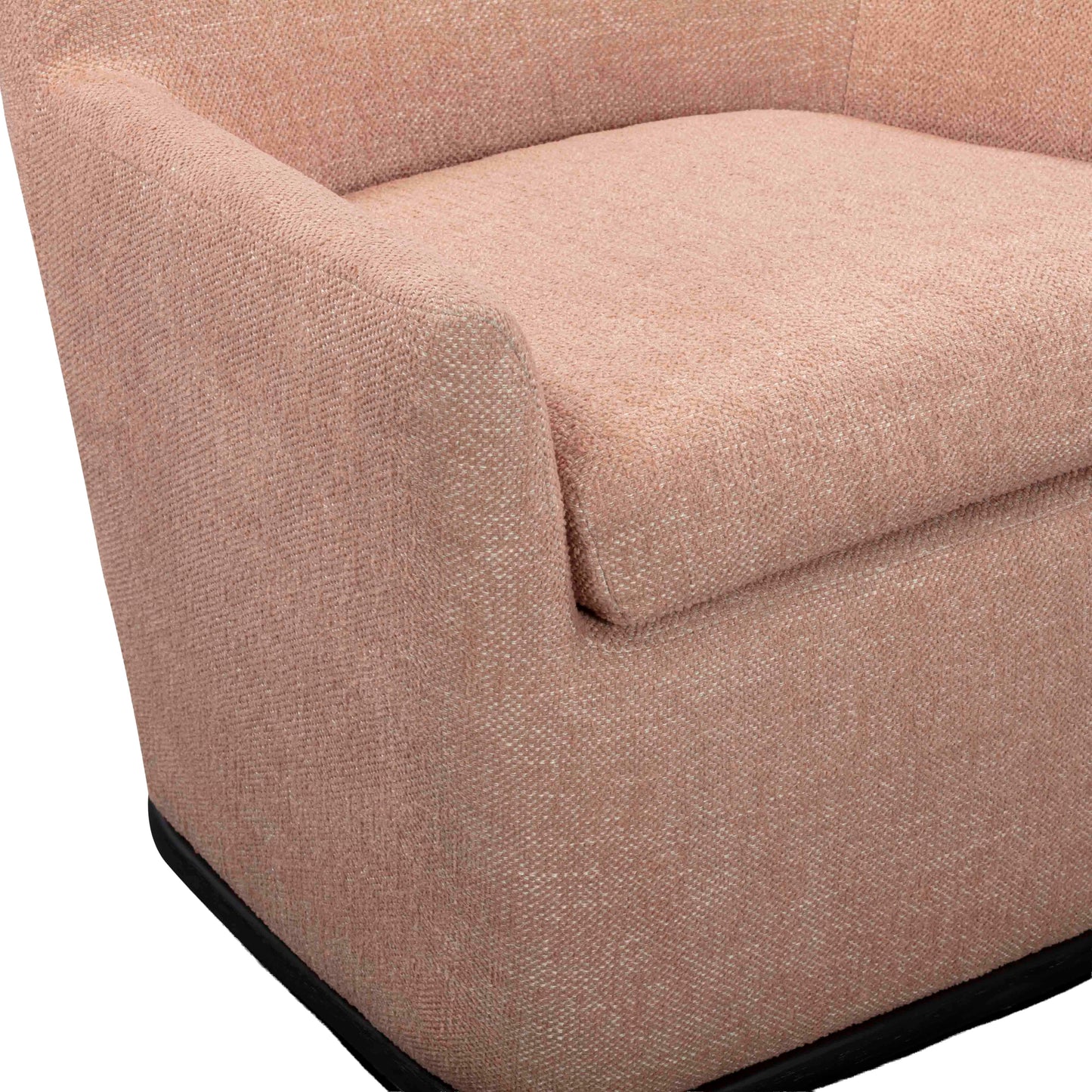 Mado Peach Swivel Accent Chair