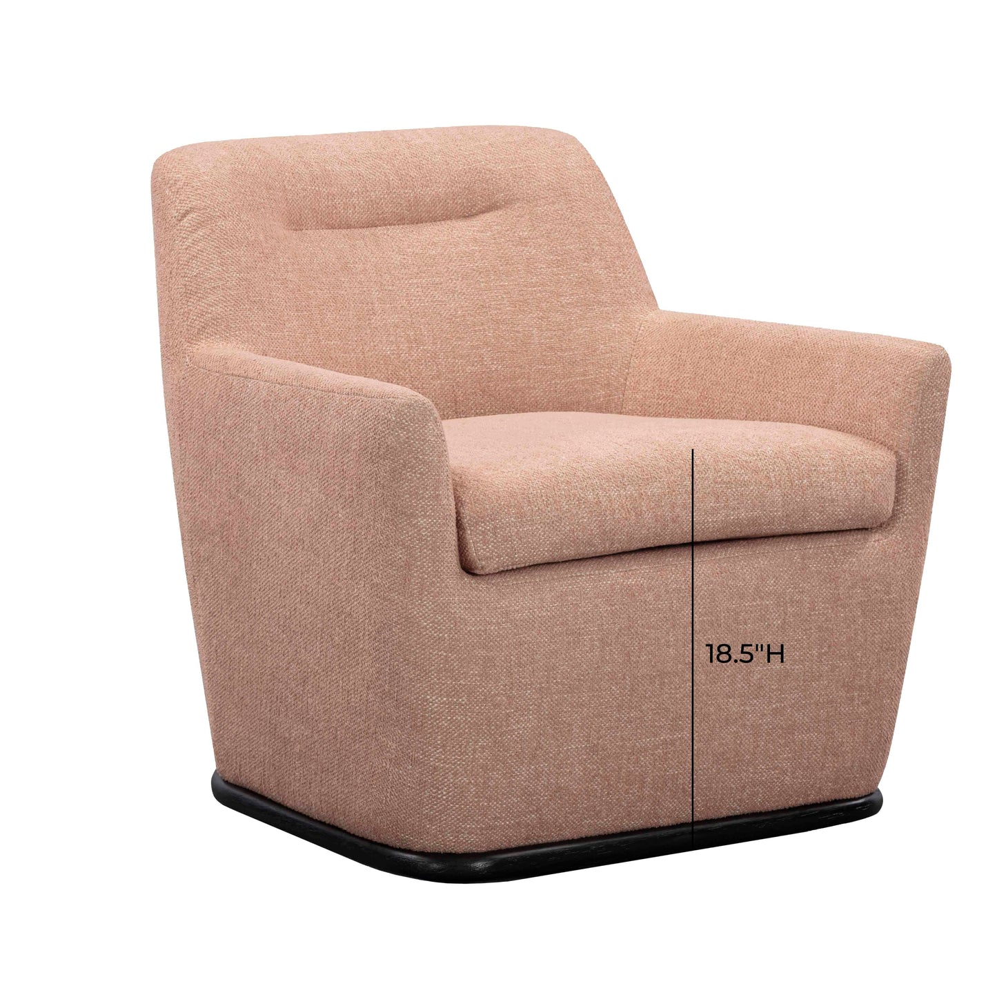 Mado Peach Swivel Accent Chair