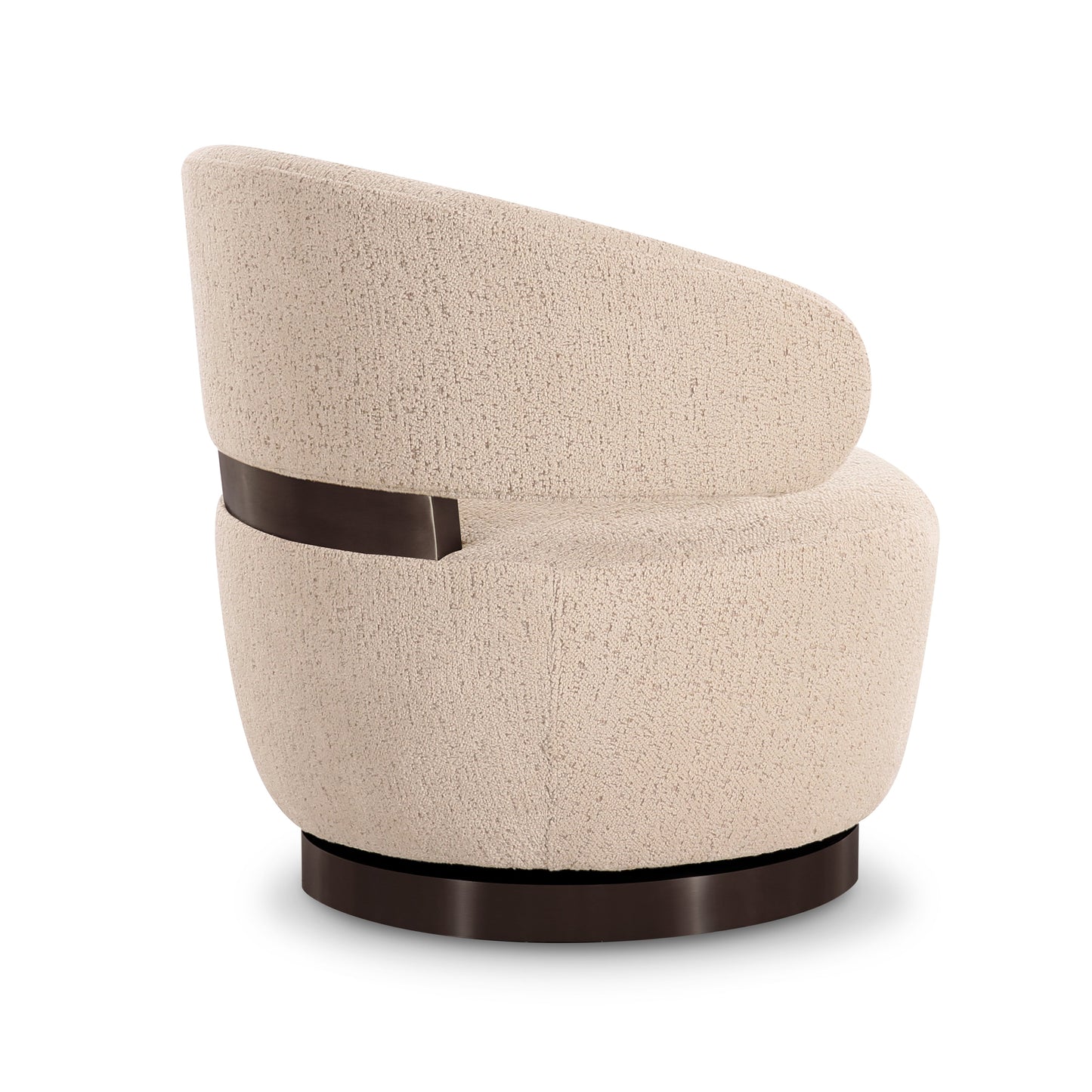 Austin Cream Boucle Swivel Accent Chair