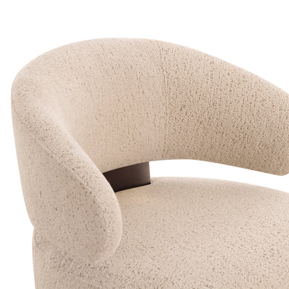Austin Cream Boucle Swivel Accent Chair