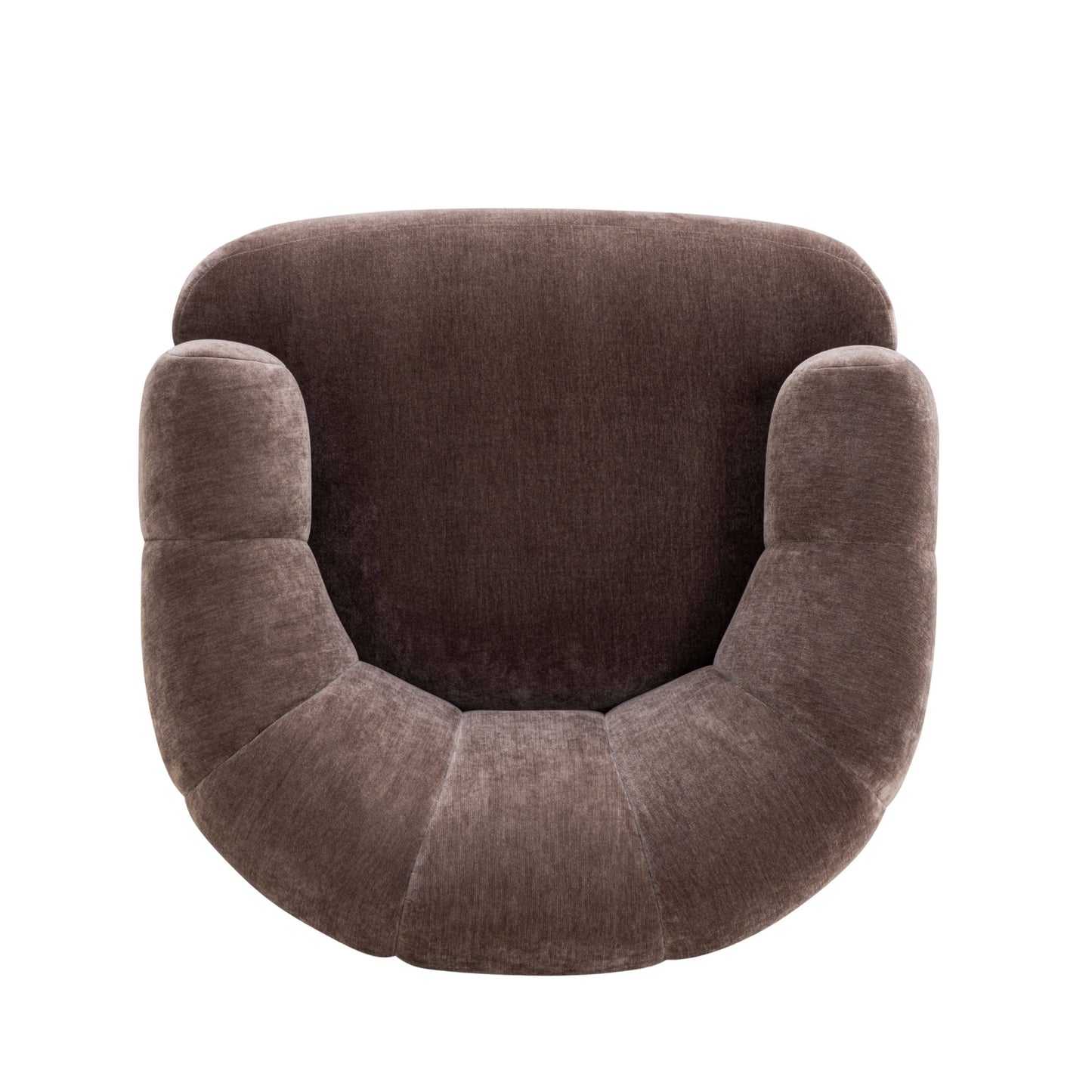 Jasmine Upcycled Basketweave Fabric Swivel Accent Chair