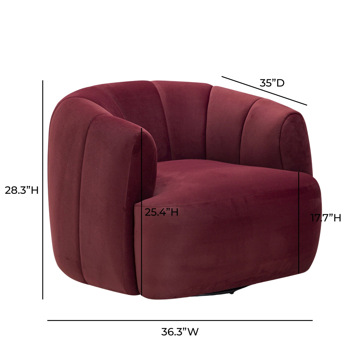 Jasmine Performance Velvet Swivel Accent Chair