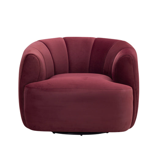 Jasmine Performance Velvet Swivel Accent Chair