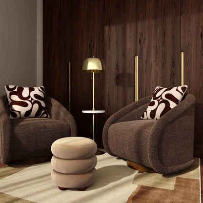 Stefanie Velvet Ottoman