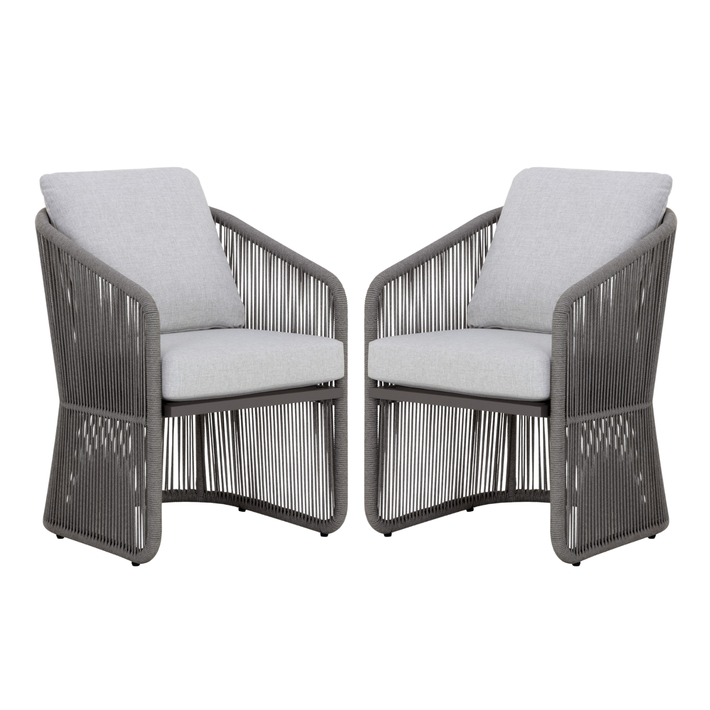 Allariz Dining Armchair - Warm Grey (Set of 2)