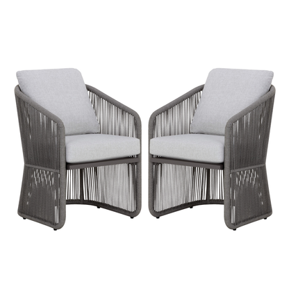 Allariz Dining Armchair - Warm Grey (Set of 2)